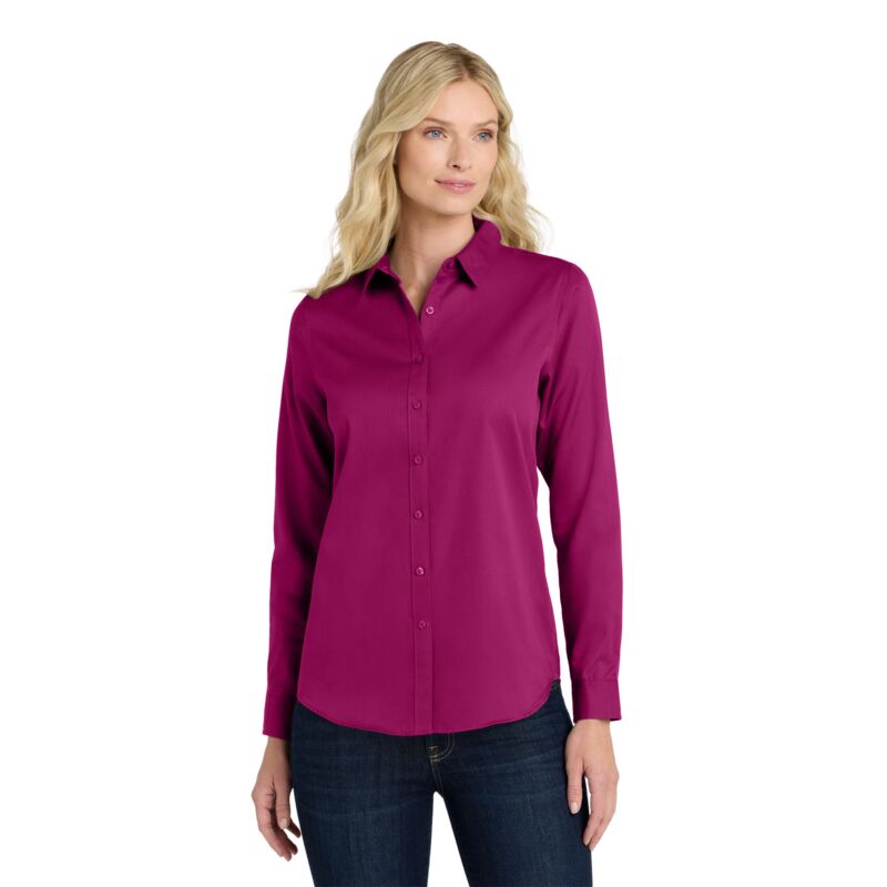 Women's Long Sleeve SuperPro React Twill Shirt Thumbnail