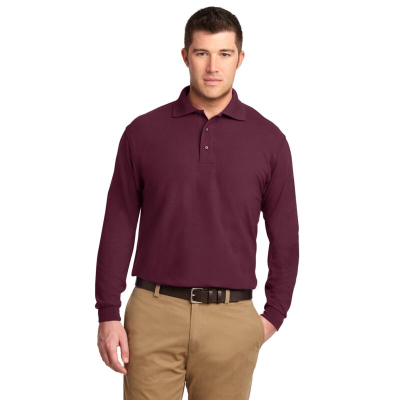 Long Sleeve Silk Touch™ Polo Thumbnail